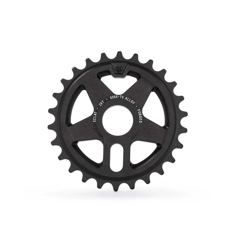 ÉCLAT ONYX SPROCKET, cold-forged 6061-T6 alloy, double-sided design, 25t or 26t, durable and strong bicycle sprocket.