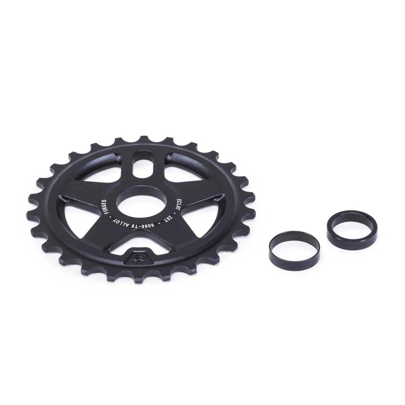 ÉCLAT ONYX SPROCKET with double-sided design and cold-forged technology, includes adapters for 19mm & 22mm.