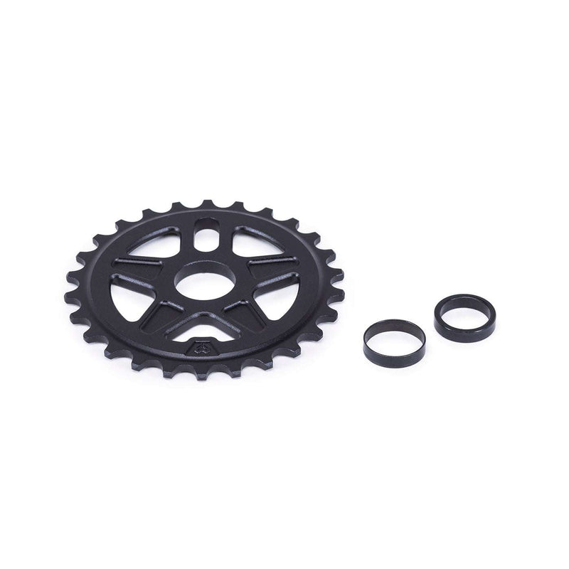 ÉCLAT ONYX SPROCKET with adapters, cold-forged design, 25t or 26t options.