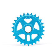 ÉCLAT ONYX SPROCKET blue, double-sided cold-forged bike sprocket made of 6061-T6 alloy, 25t size.