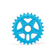 ÉCLAT ONYX SPROCKET in blue, cold-forged for enhanced strength, double-sided design.