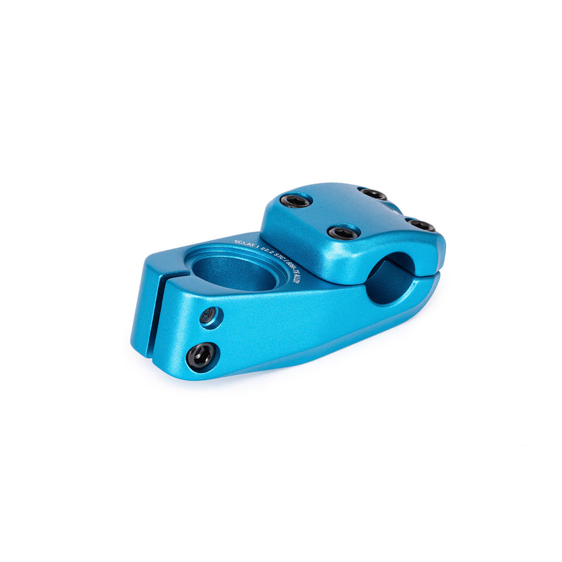 ÉCLAT ONYX STEM in blue, cold-forged 6061-T6 alloy, for 25.4mm clamping, 50mm reach.