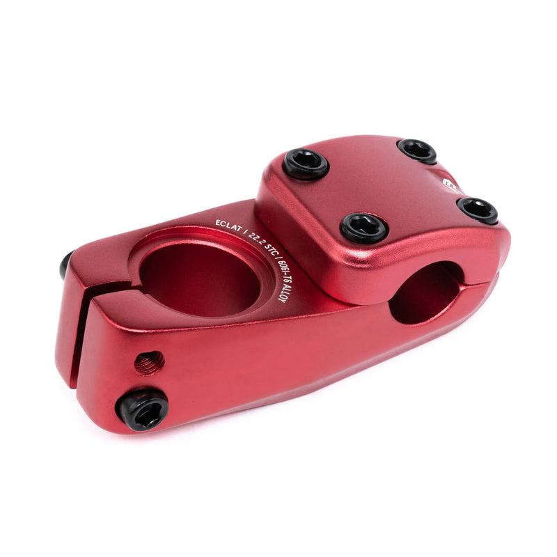 ÉCLAT ONYX STEM, cold-forged red alloy bicycle stem, oversize 25.4mm clamping.