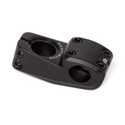 ÉCLAT ONYX STEM, cold-forged BMX handlebar stem in black, 25.4mm clamping, featuring STC grip and smooth design.