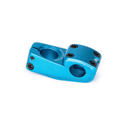 ÉCLAT ONYX STEM in blue, cold-forged 6061-T6 alloy, 25.4mm clamping, 316g weight.
