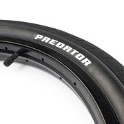 ÉCLAT PREDATOR TIRE, Bruno Hoffmann signature, black, 2.3” size, durable with reinforced sidewalls, high traction tread, BMX street riding.