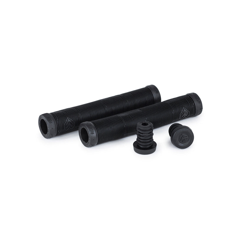 ÉCLAT PULSAR GRIP in black, flangeless mushroom style, super soft ODI rubber compound.