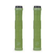 ÉCLAT PULSAR GRIP in green, flangeless mushroom style, super soft rubber, 165mm x 29.5mm, made by ODI.