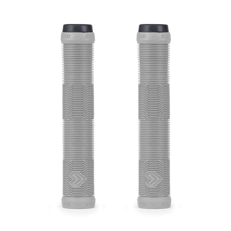 ÉCLAT PULSAR GRIP, soft rubber grip, 165mm, grey, flangeless mushroom style, USA-made by ODI.