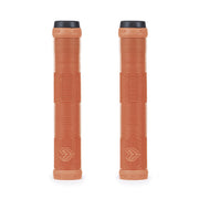 ÉCLAT PULSAR GRIP in gum color, flangeless mushroom style, made with soft rubber, includes nylon barends.