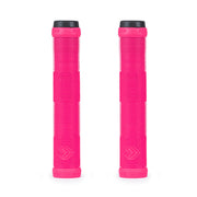 ÉCLAT PULSAR GRIP in hot pink, flangeless mushroom style, super soft rubber, shown with ribbed profile.