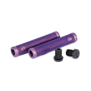 ÉCLAT PULSAR GRIP in iridescent purple with ribbed design and barends.