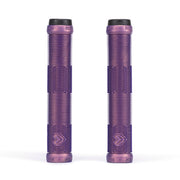ÉCLAT PULSAR GRIP in iridescent purple, flangeless mushroom style, made from super soft rubber, 165mm length.
