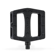 Black ÉCLAT SEEKER PEDAL with a larger, thin nylon fiberglass platform and twin sealed bearings for BMX bikes.