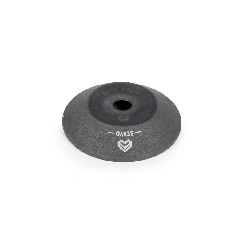 ÉCLAT SERVO UNIVERSAL front hub guard in raw Chromoly, durable and slides over hardware for hub protection.