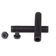 Black ÉCLAT SHOGUN GRIP bicycle handlebar grips with flangeless design and Techbolt barends