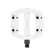 ÉCLAT SLASH ALLOY PEDAL, white, lightweight design, replaceable pins, cast alloy body.