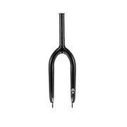 Éclat Storm Fork black BMX fork with CNC machined 4130 chromoly steel and 15mm offset design.
