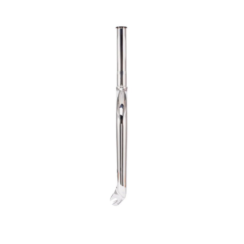 Silver Éclat Storm Fork BMX fork with polished finish and CNC machined steerer tube