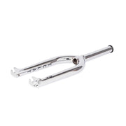 Silver ÉCLAT Storm Fork BMX bike fork with CNC machined steerer and durable 4130 crmo construction