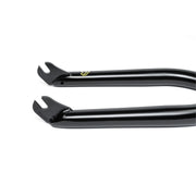 ÉCLAT STORM FORK – JORDAN GODWIN, black BMX forks with CNC machined steerer, 20mm offset, durable 4130 crmo material.