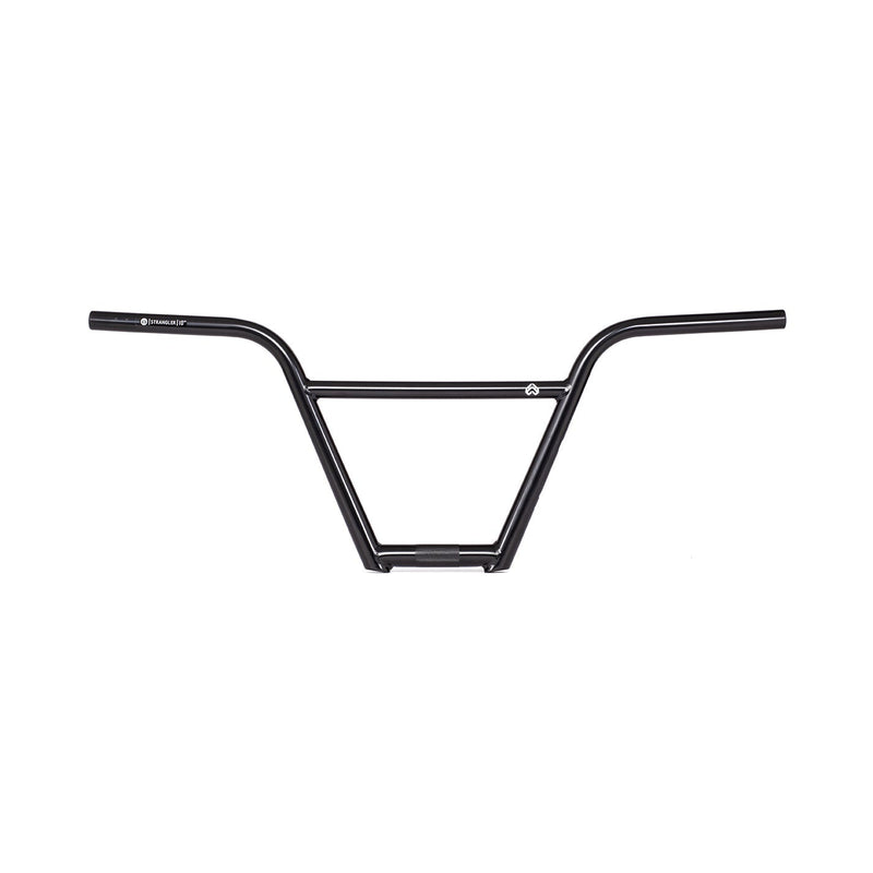 ÉCLAT STRANGLER BAR black BMX handlebar with tapered tubing and oversized clamping for enhanced grip.