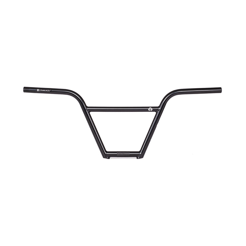 Black ÉCLAT STRANGLER BAR BMX handlebar with tapered 25.4mm tubing and reinforced clamping area for extra strength