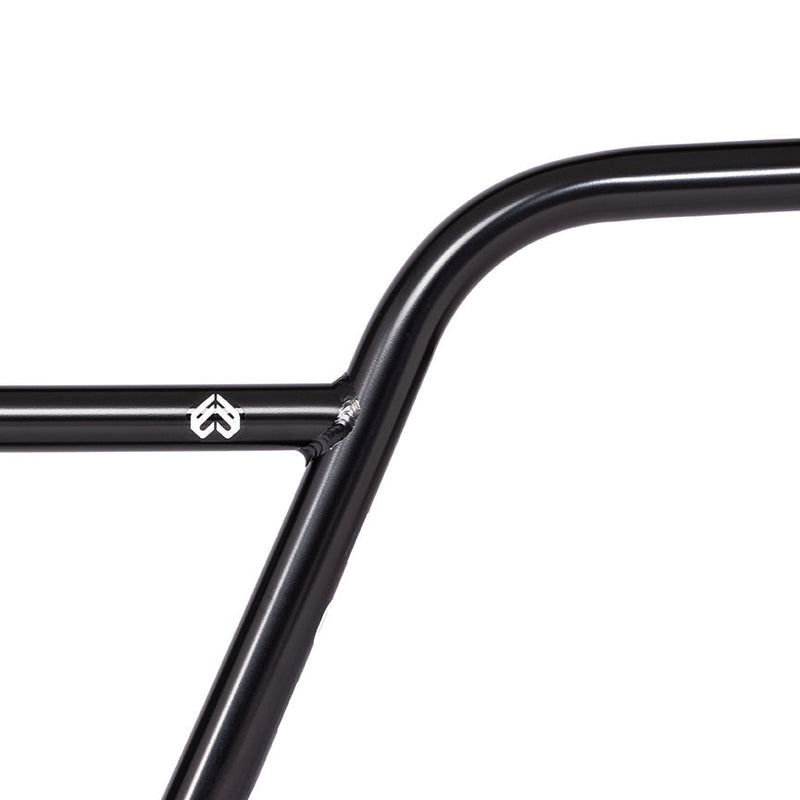 ÉCLAT STRANGLER BAR, black BMX handlebar, 25.4mm oversized clamping, durable seamless 4130 crmo construction.