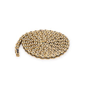 ÉCLAT STROKE HALFLINK CHAIN in gold, durable half-link design with weight-saving slots, suitable for chainstay adjustment.