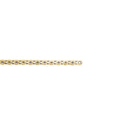 ÉCLAT STROKE HALFLINK CHAIN, gold color, strong steel with weight-saving slots.