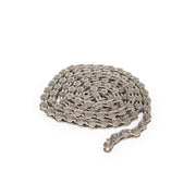 ÉCLAT STROKE HALFLINK CHAIN in silver color, steel with chromized treatment, featuring strong pins and plates for durability.