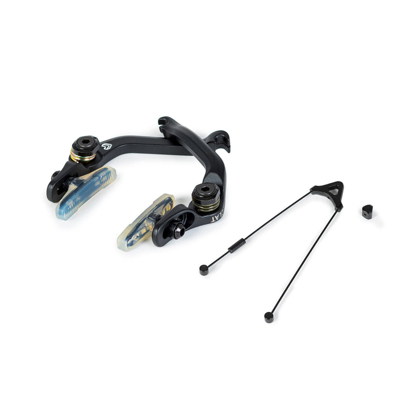 ÉCLAT TALON V1 rear brake in black with Force brake pads and Unit one piece straddle cable for 2.40" tires