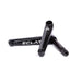 ÉCLAT TIBIA CRANKS, glossy black, durable BMX cranks, oversized arm design.