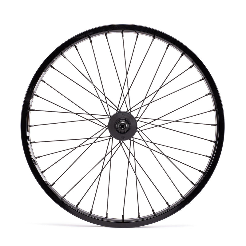 ÉCLAT TRIPPIN/CORTEX front wheel with stainless steel spokes, 36h rim, and fully sealed hub.