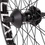 ÉCLAT TRIPPIN/CORTEX FREECOASTER Rear Wheel with stainless steel spokes, black nipples, and Cortex hub.