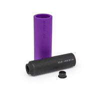 ÉCLAT VENOM PEG with steel/plastic design in purple and black, featuring durable nylon-fibreglass sleeve for fast grinding.