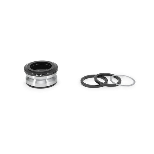 ÉCLAT WAVE 6 HEADSET with low-stack 6mm topcap and spacers in black and silver polished finish.