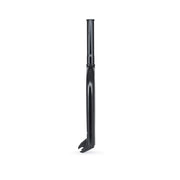 Éclat Coda Fork, seamless 4130 crmo, CNC steerer, 26mm/32mm offset, peg friendly, black.