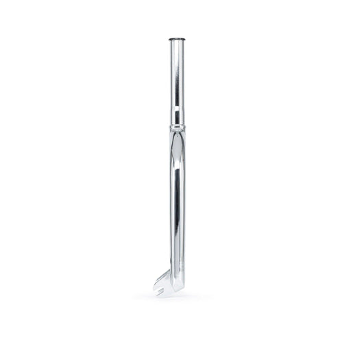 Éclat Coda Fork, silver, BMX bike component, seamless 4130 crmo, CNC'd steerer, invest cast dropouts.