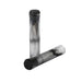 Fiend Flangeless Grips in black and gray marble design with angled rib pattern and nylon plug bar ends