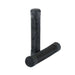 Fiend Flangeless Grips in black medium density Krayton rubber with angled rib pattern and nylon plug bar ends