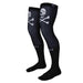 Black and white FIST Rodger moto socks with skull and crossbones design, featuring THERMOLITE® technology and anatomical cushioning for comfort.