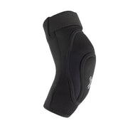 FUSE Alpha Classic Elbow Pad in black and white, featuring breathable neoprene and EVA foam protection.