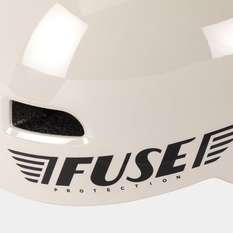 FUSE ALPHA Helmet Glossy Light Grey with High Impact ABS Shell
