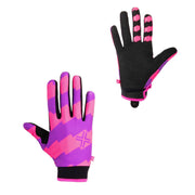 Neon pink and purple FUSE CHROMA GLOVE with Clarino palm and silicone brake grips.