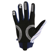 FUSE OMEGA GLOVE - Ballpark white and blue glove with breathable upper and durable Clarino palm.