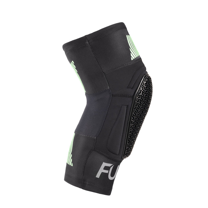 FUSE OMEGA POCKET KNEE PAD with ultra-light SAS-TEC foam, black/yellow, lightweight design.