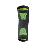 FUSE OMEGA POCKET KNEE PAD, lightweight black and yellow knee pad with breathable Lycra and SAS-TEC foam.