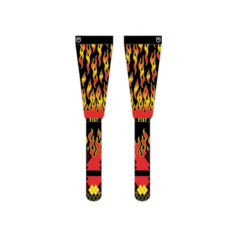 FIST RED-BLACK FLAMING HAWT SOCKS