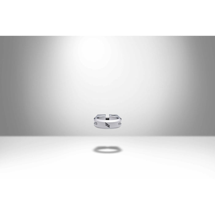 Chrome polished aluminum MTB clamp seat clamp suitable for various mountain bike sizes and styles